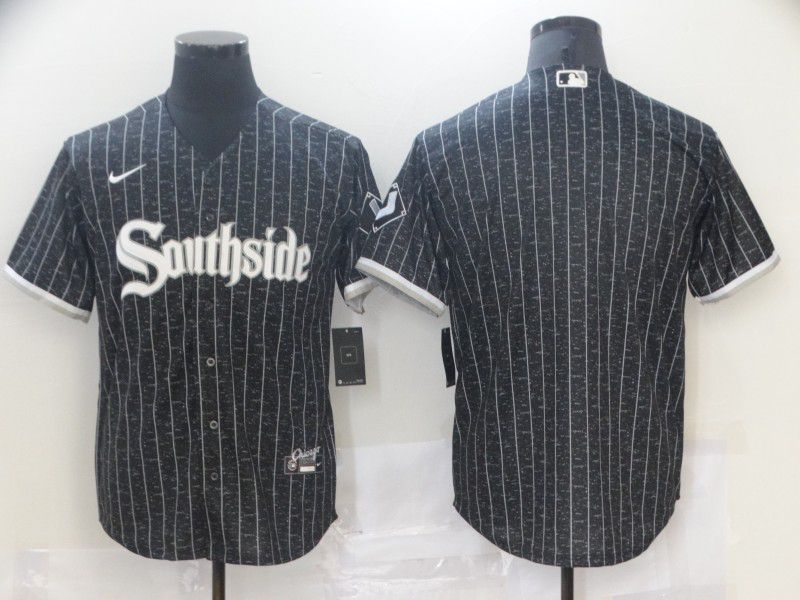 Men Chicago White Sox Blank Black City Edition Nike Game 2021 MLB Jersey